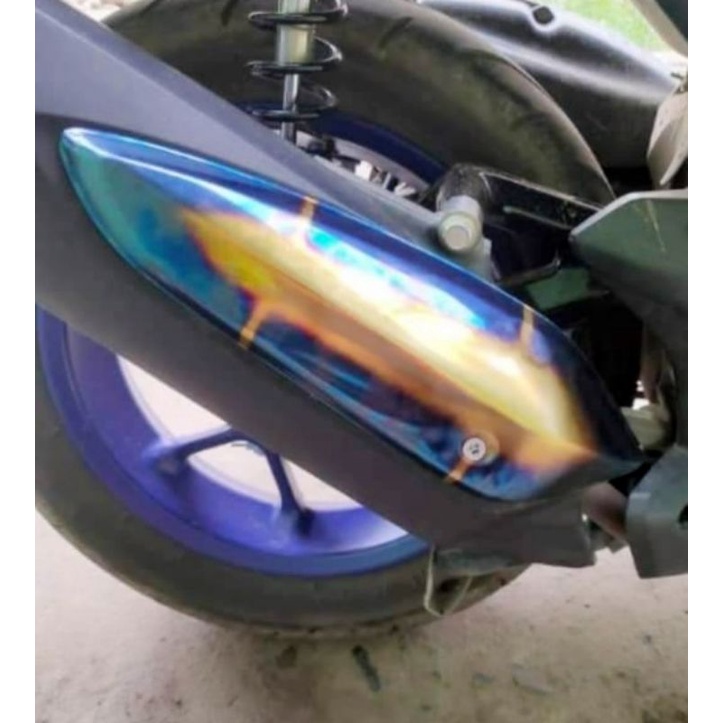 Aerox V1 Titanium Heat Guard Cover Shopee Philippines