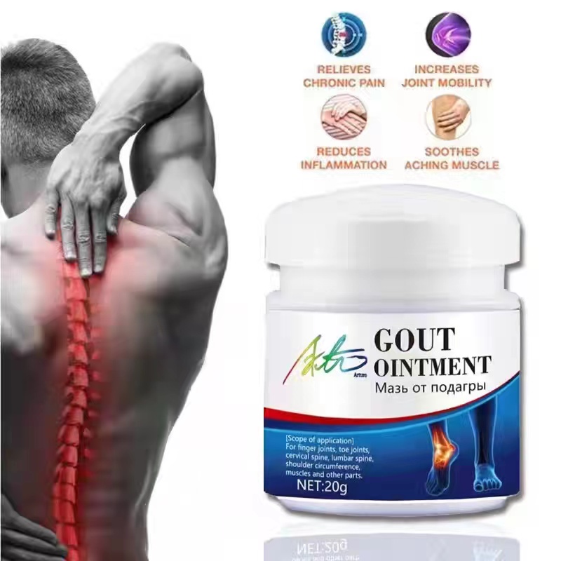 Gout Ointment Treatment Gout Cause Joint Knee Pain Toe Finger Bone Spur