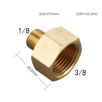 CNZG Brass Coupler Adapter Reducer 1/8 1/4 3/8 1/2 3/4 Male To Female ...