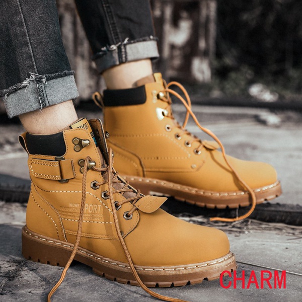 High Quality COD Caterpillar men s and women s flat toe soft toed work boots work shoes casual outdoor high end cold proof high top work boots Casual boots 9iHE YMKM Shopee Philippines