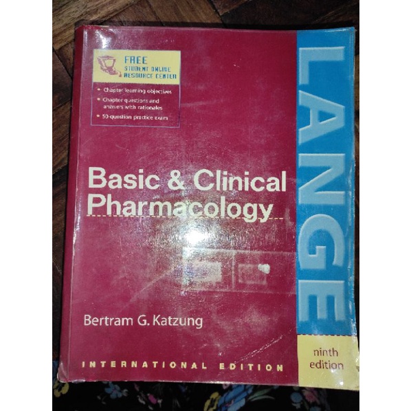 Basic & Clinical Pharmacology 9th Edition Lange | Shopee Philippines