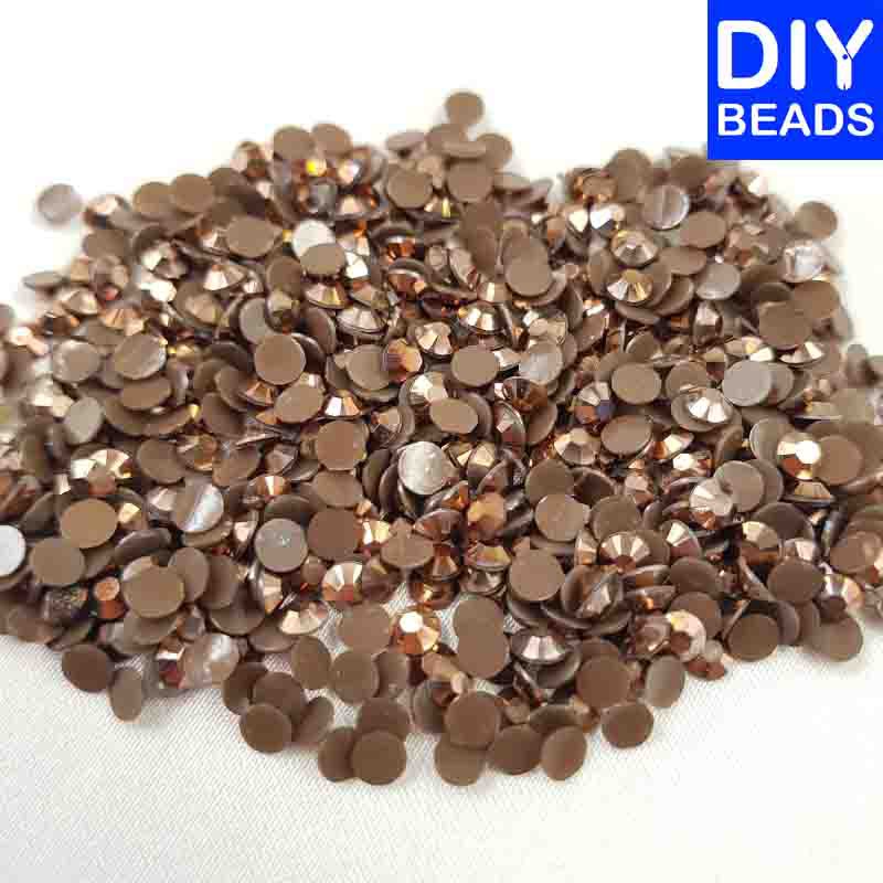 Diy Beads Rhinestone Choco Brown | Shopee Philippines