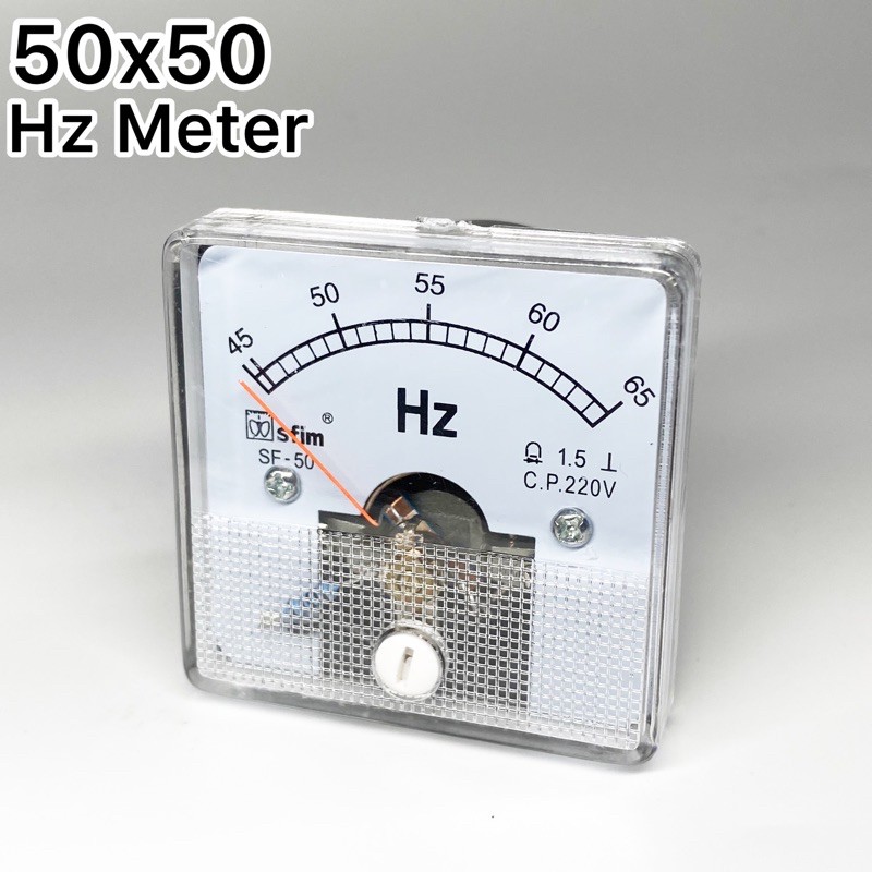 Analog Hz Meter / Frequency Meter ( 50x50 , 60x60 , 60x70 , 80x80