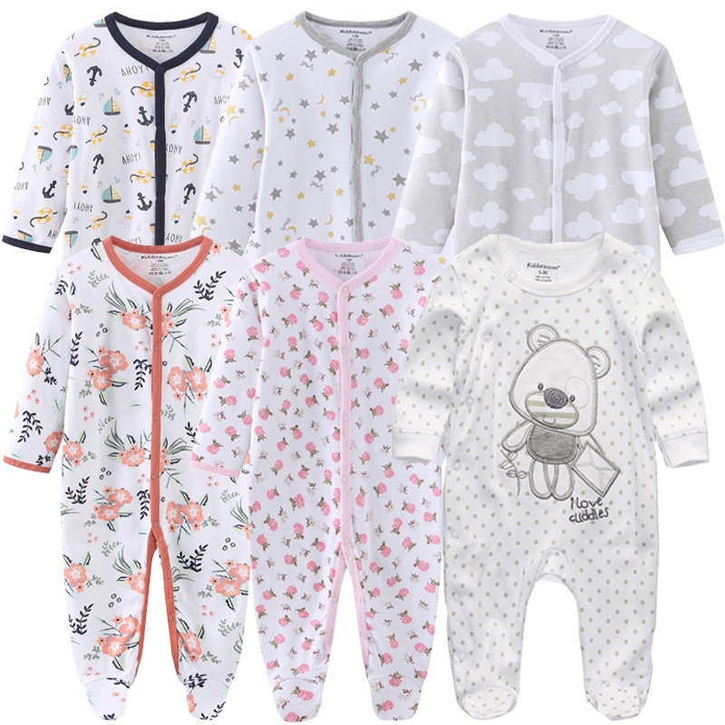 PINPOO 0-12Months Baby Rompers Newborn Girls&Boys 100%Cotton Clothes of ...