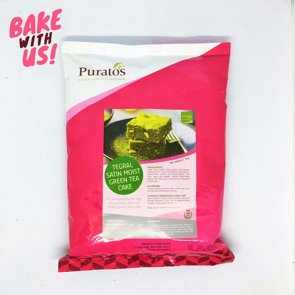 Puratos Tegral Satin Moist Green Tea Cake 1kg Shopee Philippines