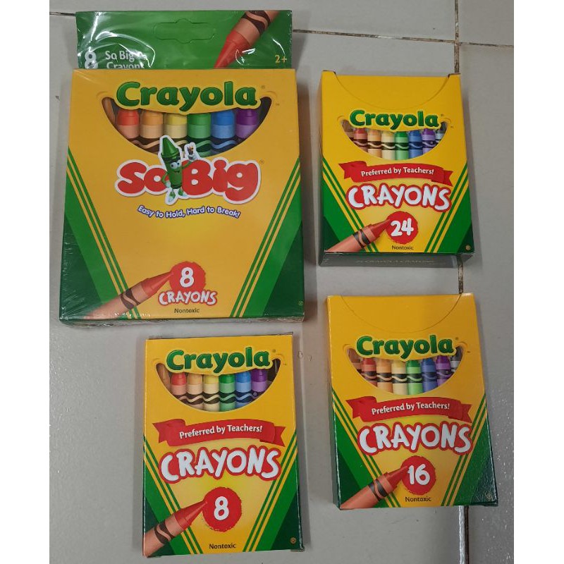 CRAYOLA Crayons (8's, 16's, 24's colors, & SO BIG 8 & 12 colors ...