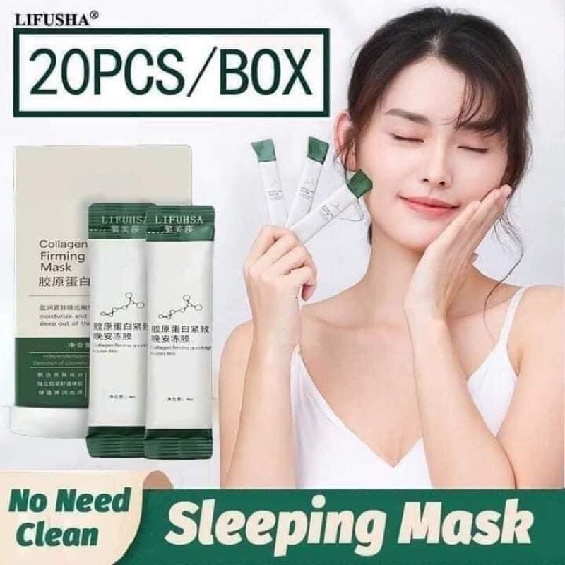 Lifusha Collagen Firming Sleeping Mask 20pcs Shopee Philippines