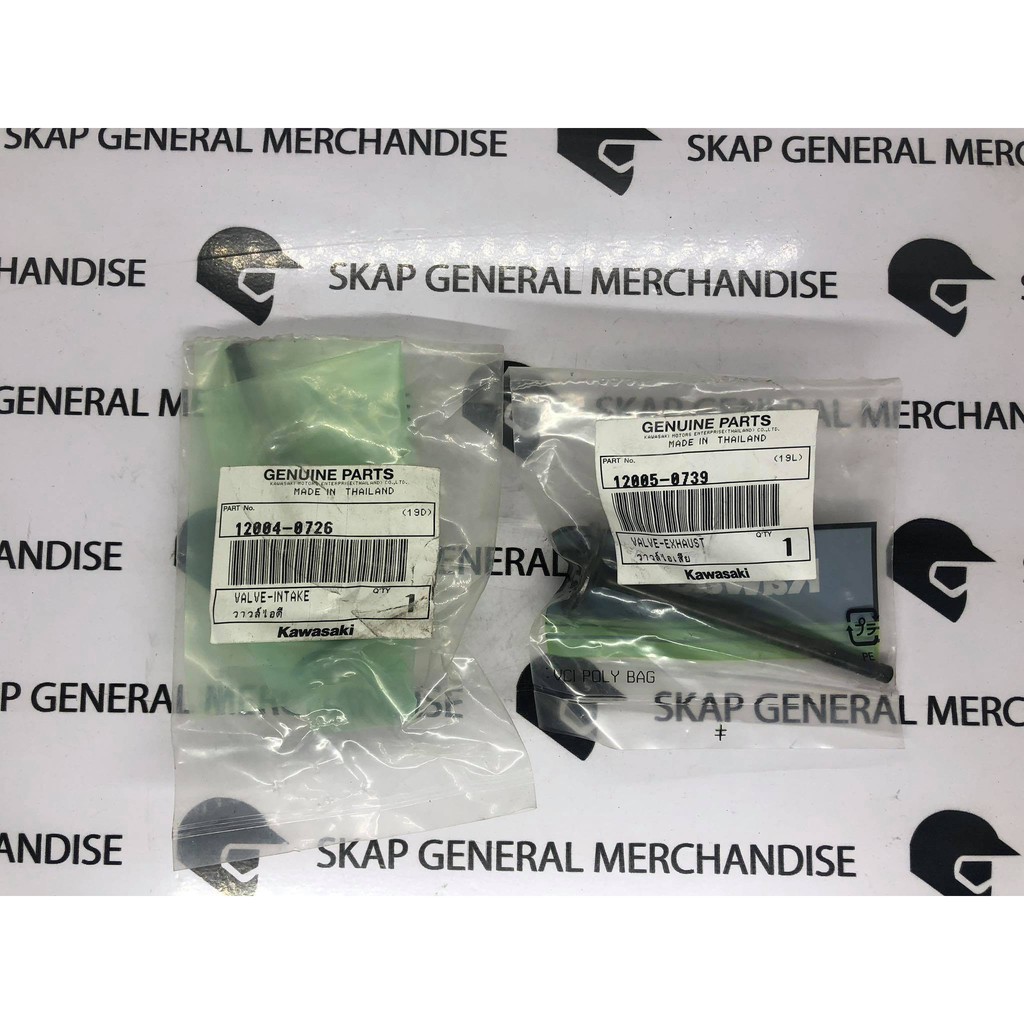 KAWASAKI VALVES, INTAKE & EXHAUST BARAKO 175 ( 120040726 / 12005