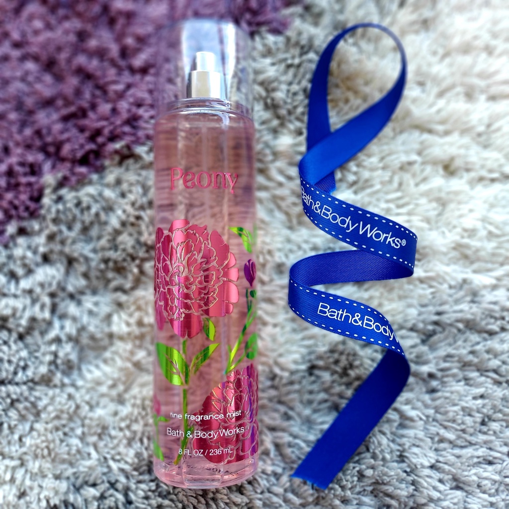 Original bath body works usa peony fine fragrance mist shopee