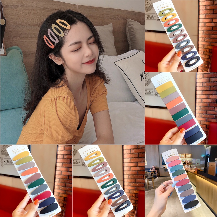 10 in 1 Set Hair Clip Set Girls Fashion Korean Style Hair Pin Set