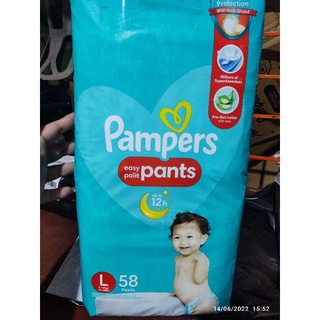 Pampers large 58pcs store price