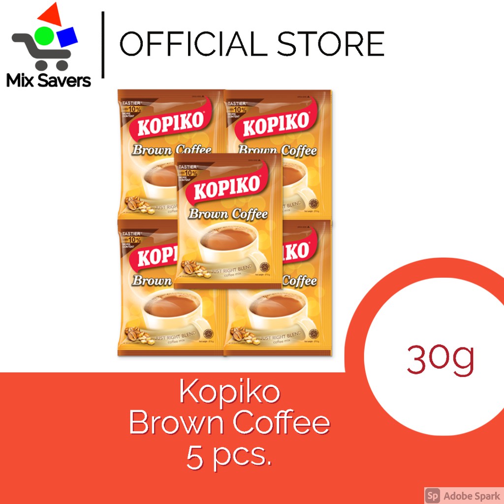 Kopiko Brown Coffee 5 pcs. (30g) Shopee Philippines