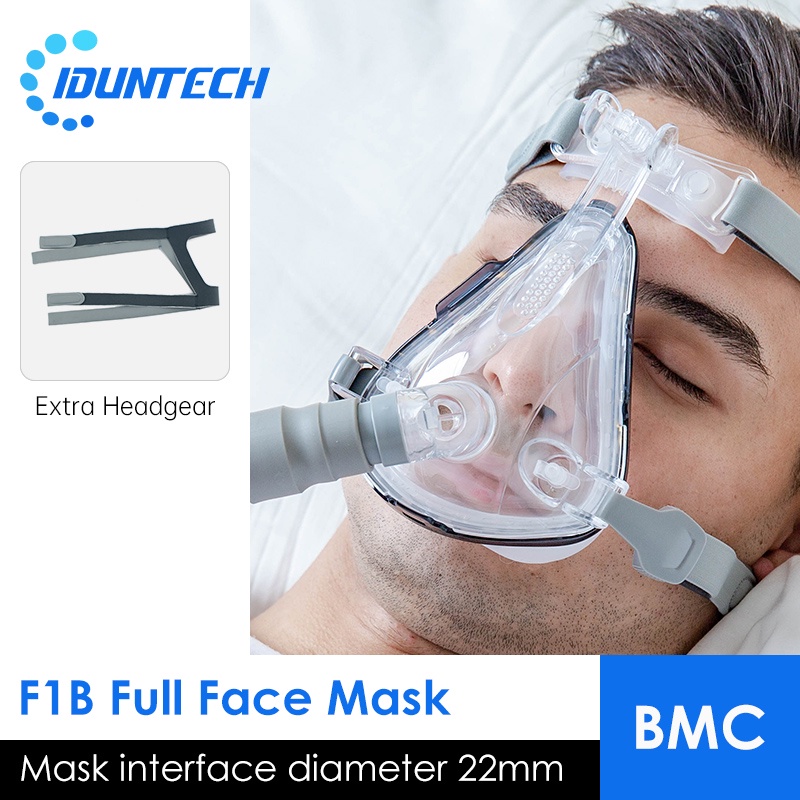 Apap Cpap Bipap Full Face Masks Respirator With Two Adjustable Straps