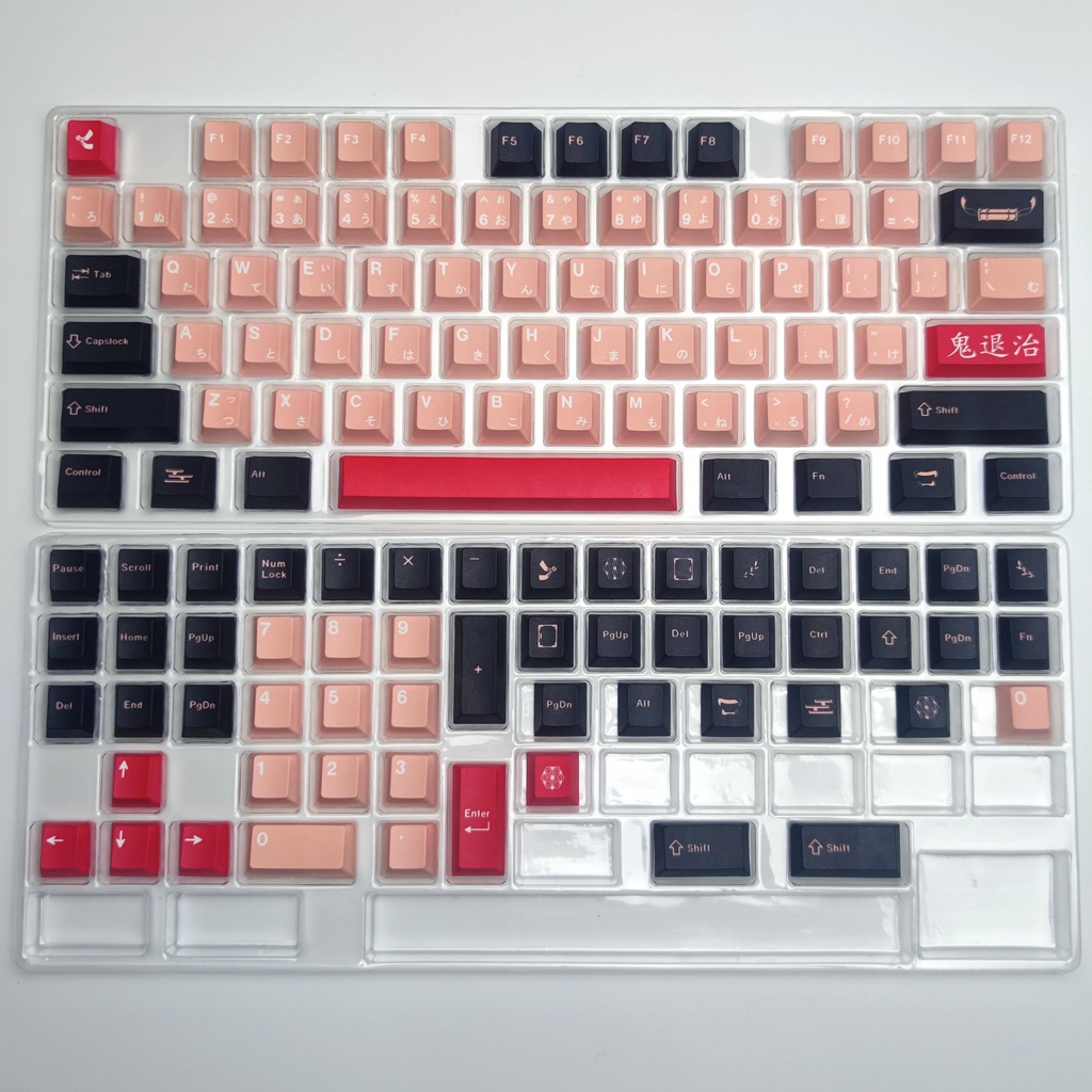 Demon Slayer keycaps, 129 Keys keycaps Cherry Profile DYE-SUB ...