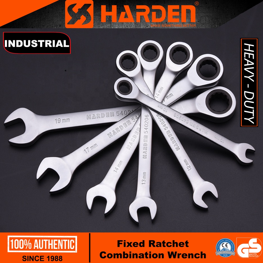 Harden 8mm - 25mm Fixed Ratchet Combination Wrench (Industrial ...