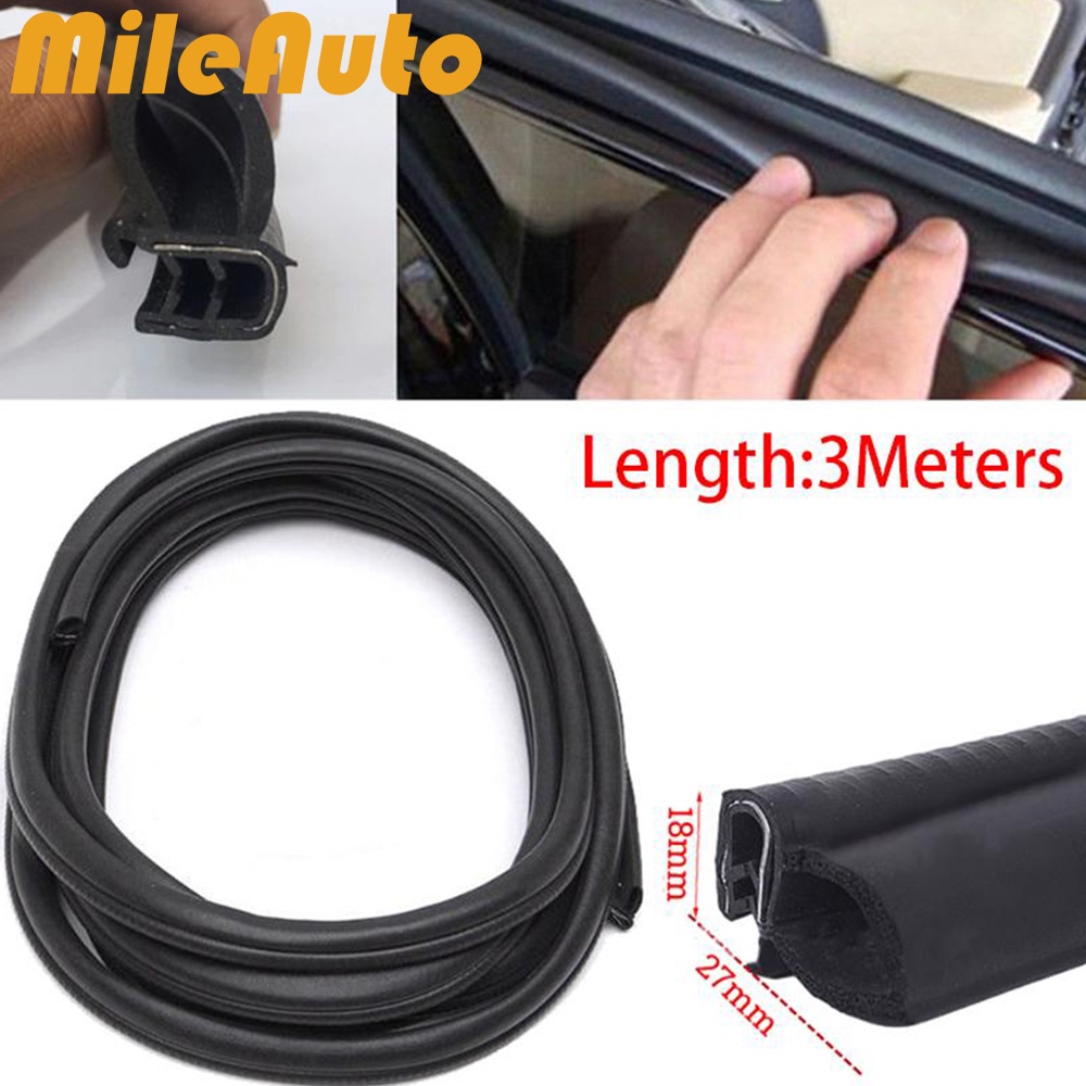 ＞3m Auto Car Door Sealing Rubber Gasket Tape Strip Edge Trim Wind Water Proof Antiaging Seal