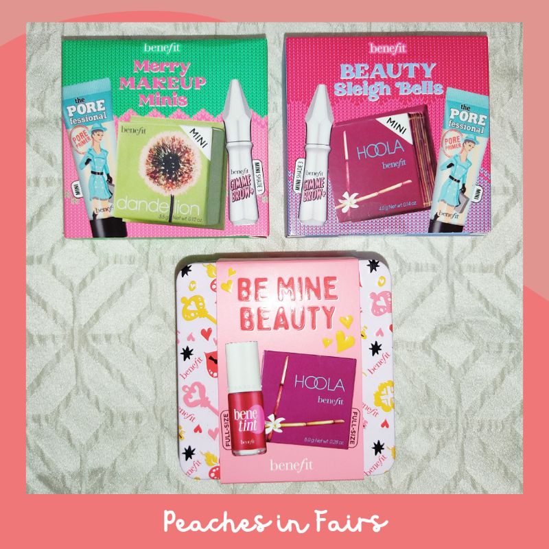 Benefit Makeup Gift Sets, Hoola Mini, Dandelion Mini, Pore Filler Mini