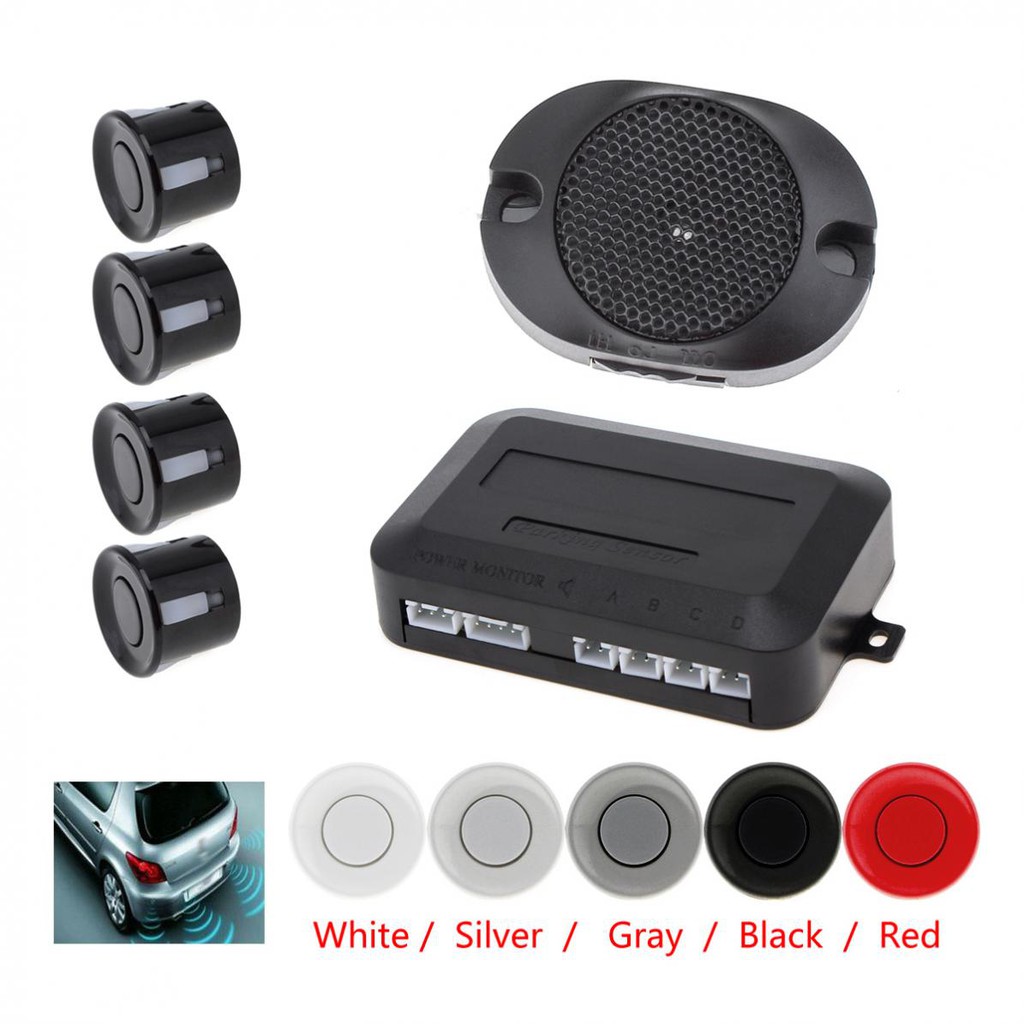 4 Sensors Buzzer Car Parking Sensor System | Shopee Philippines