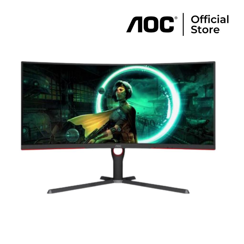 AOC CU34G3S 34" WQHD LED CURVED GAMING MONITOR 1MS 165HZ | Shopee ...
