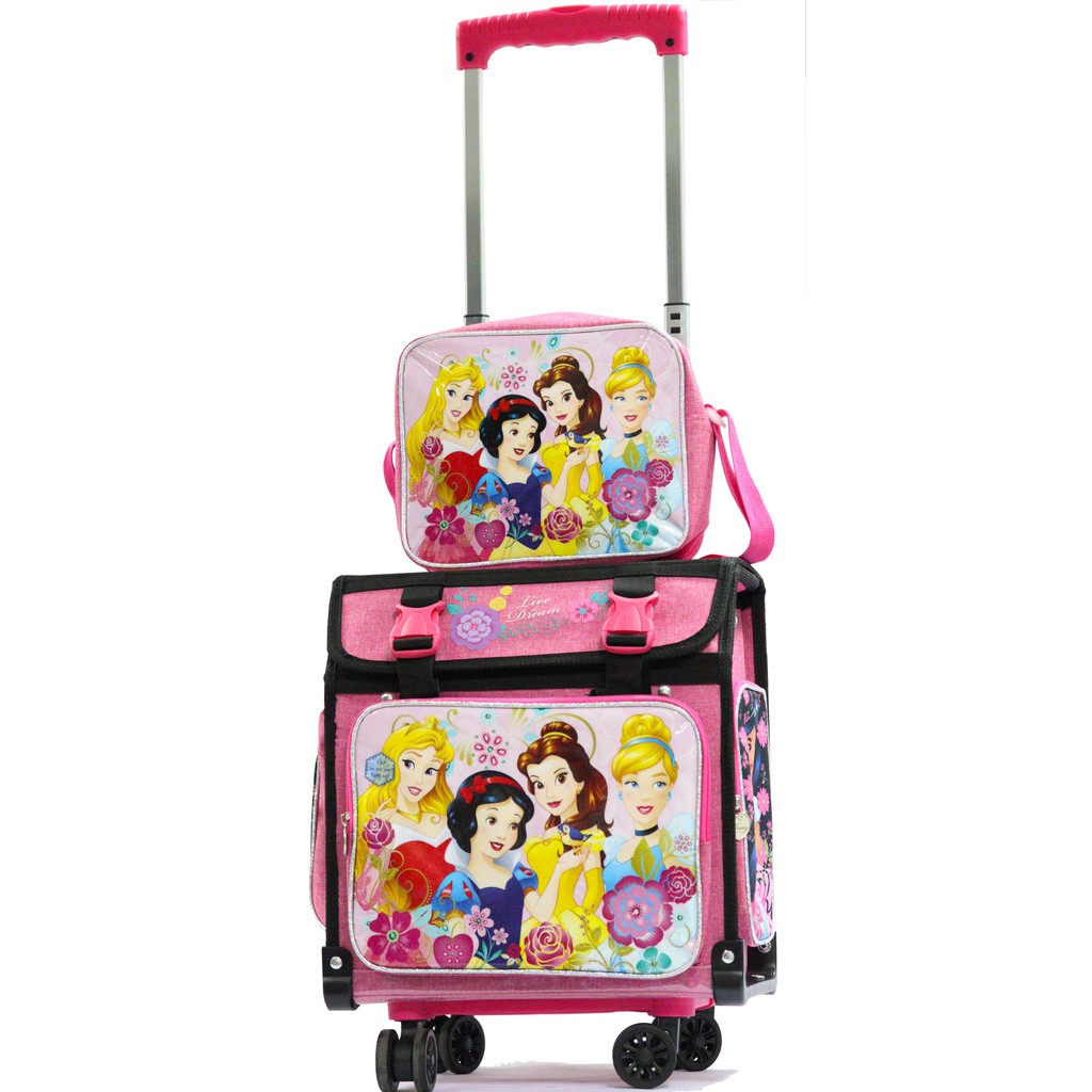 Box type cheap trolley school bag