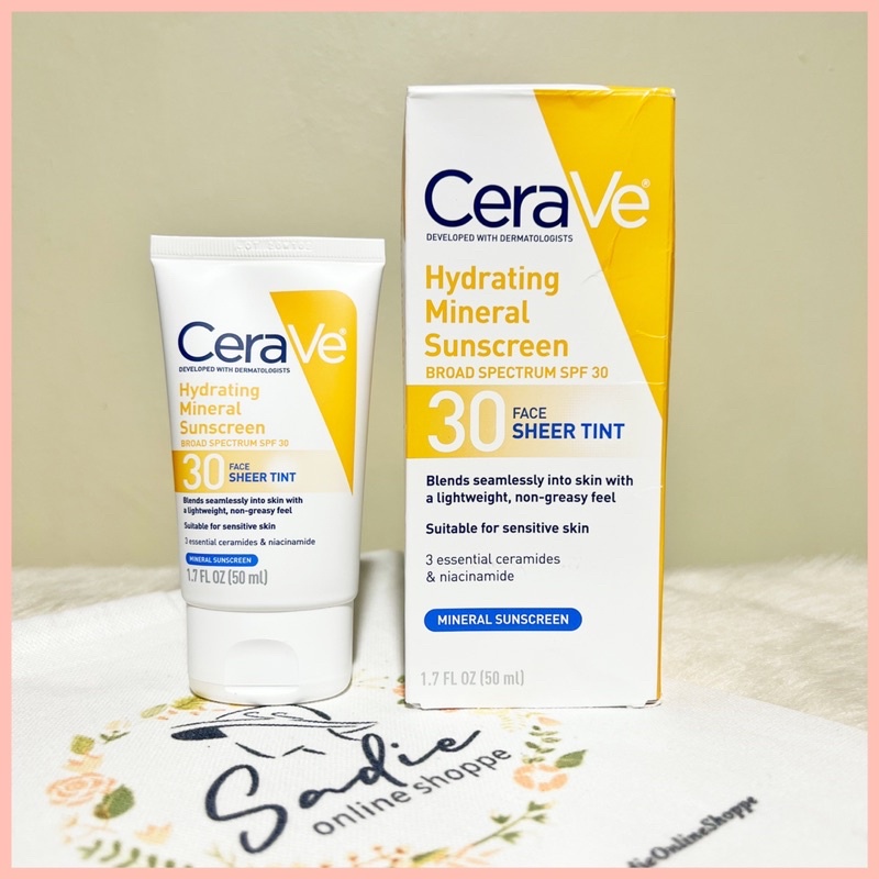 CeraVe Hydrating Sunscreen Face Sheer Tint SPF 30 Shopee Philippines