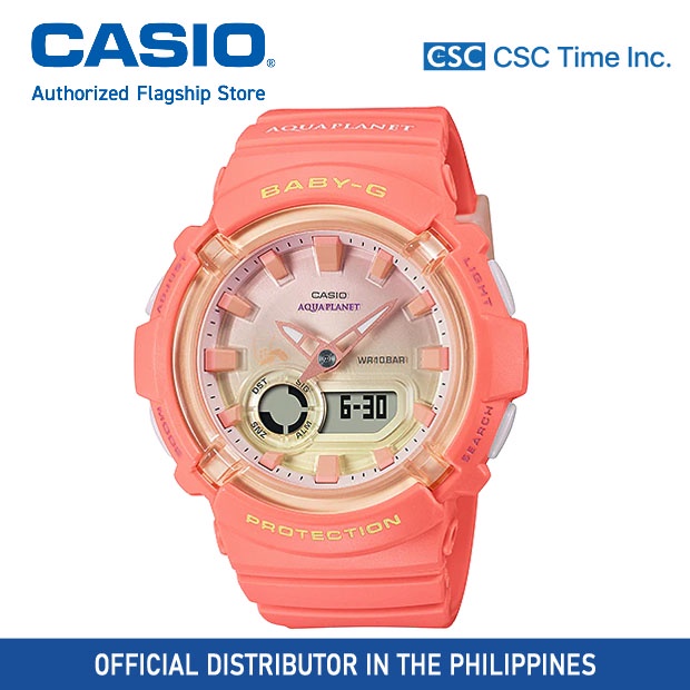 Casio Baby G BGA 280AQ 4ADR Aqua Planet Resin Strap 100 Meter