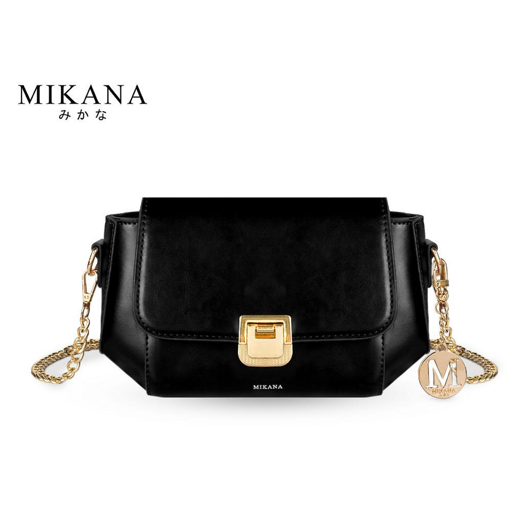 YOYOWING Women's Synthetic Leather Crossbody Sling Bag - Navy Blue, Small With Golden Chain Strap