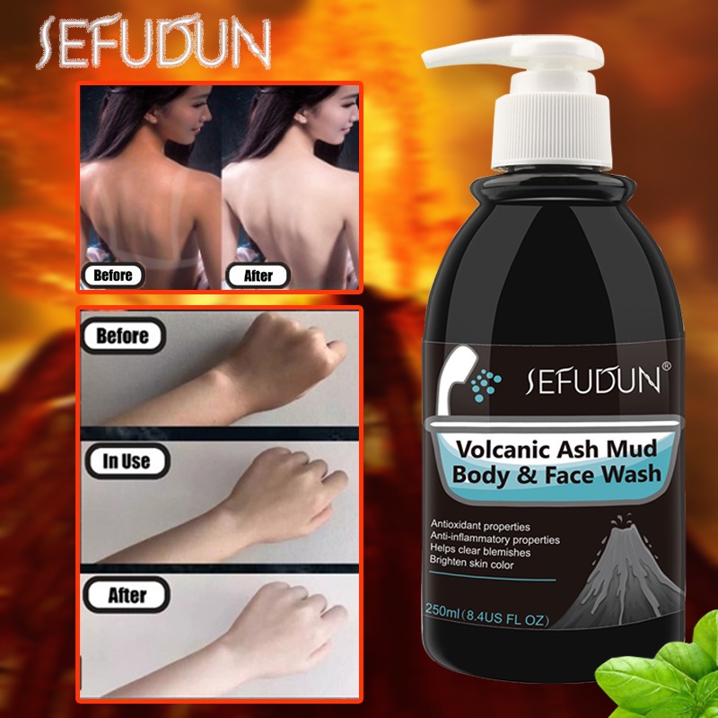 SEFUDUN Volcanic Mud body wash Moisturizer Cleaning for Men and Women