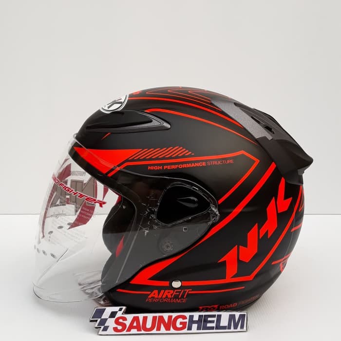 NHK R6 AIRFIT R BLACK DOFF HELMET ORANGE/ | Shopee Philippines