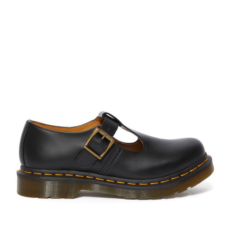 Dr. 2001 Mary Jane Women's Polly - Black Smooth Martens Leather Shoes ...