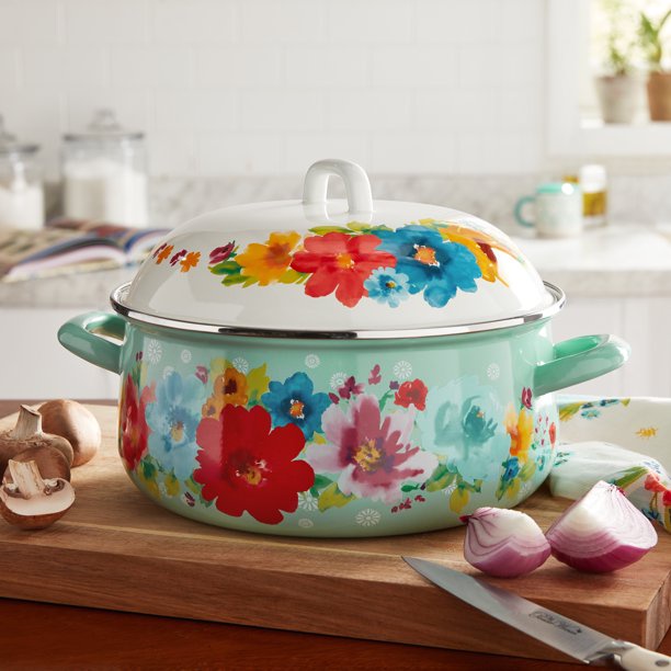 The Pioneer Woman, Kitchen, Pioneer Woman Breezy Blossom Stock Pot