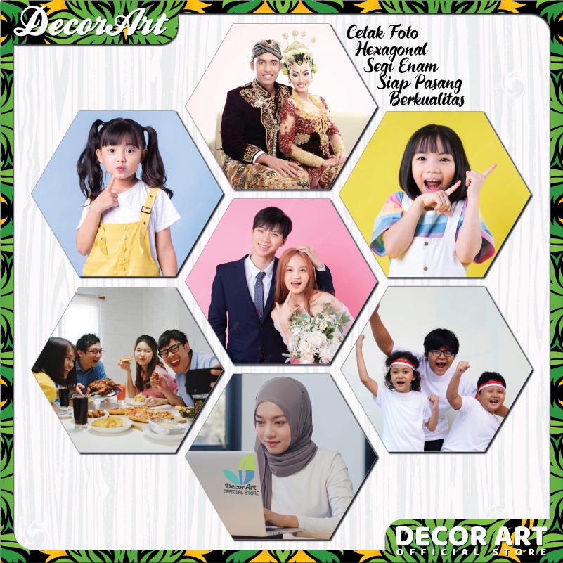 [CUSTOM] Print Hexagonal 6sided Photo Media Board Ready To Install