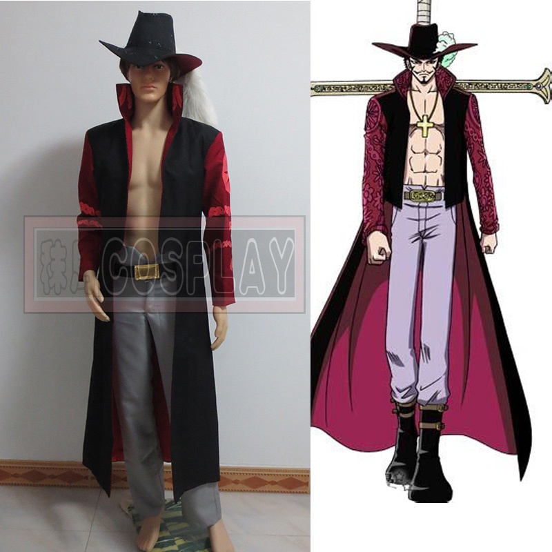 One piece Cosplay Dracule Mihawk Hawk-Eye Mihawk cosplay costume with ...