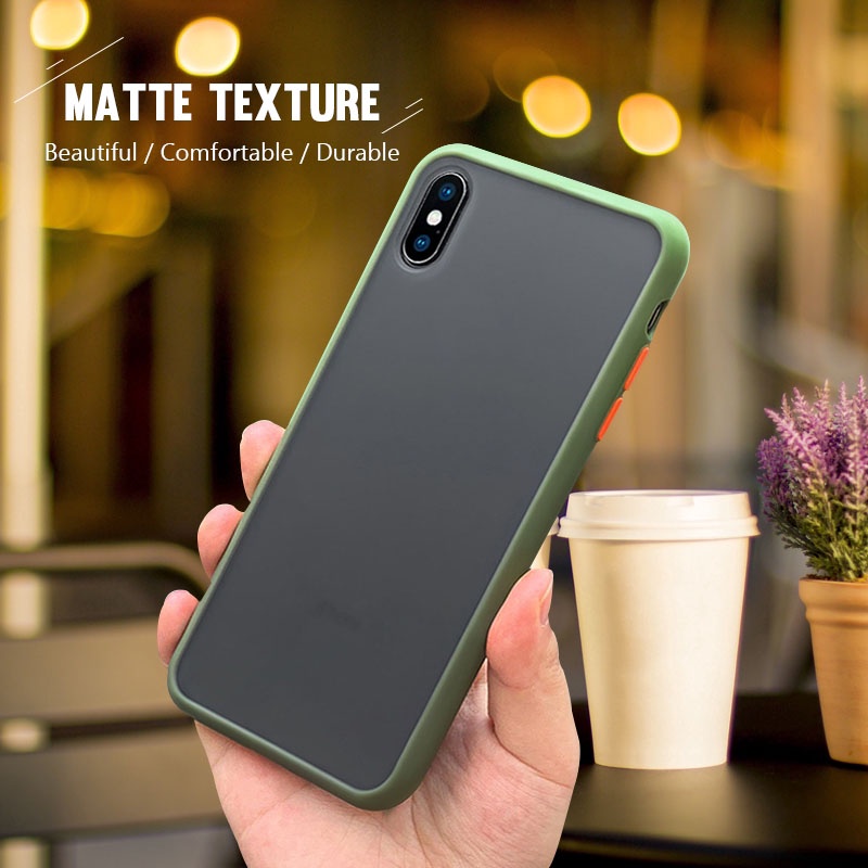 iPhone Case 11 Pro XS Max X XR 8 7 6 6s Plus TPU Matte Hard Back Soft ...