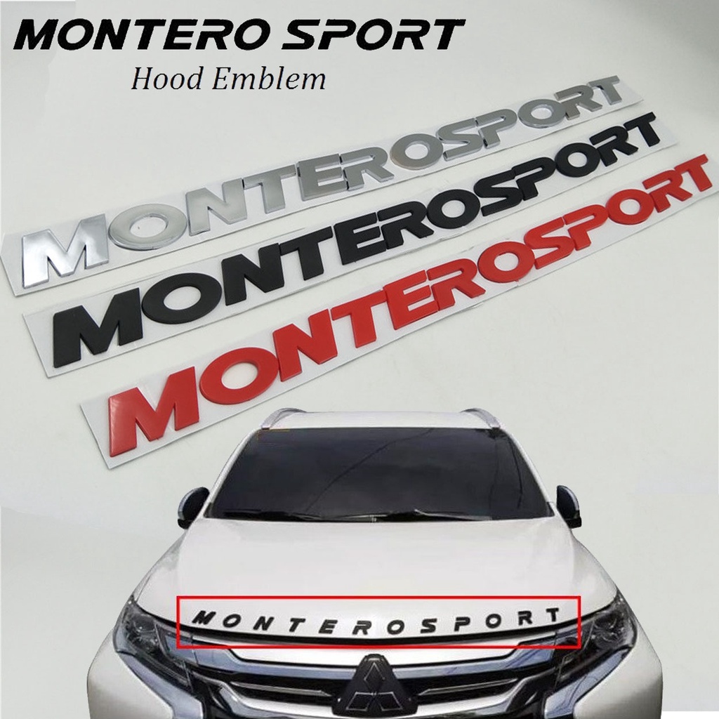For Mitsubishi Pajero Montero Sport Suv Front Hood Emblems Badge Logo