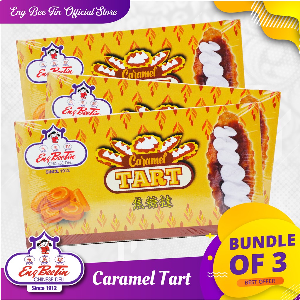 Eng Bee Tin Caramel Tart 3 Boxes | Shopee Philippines