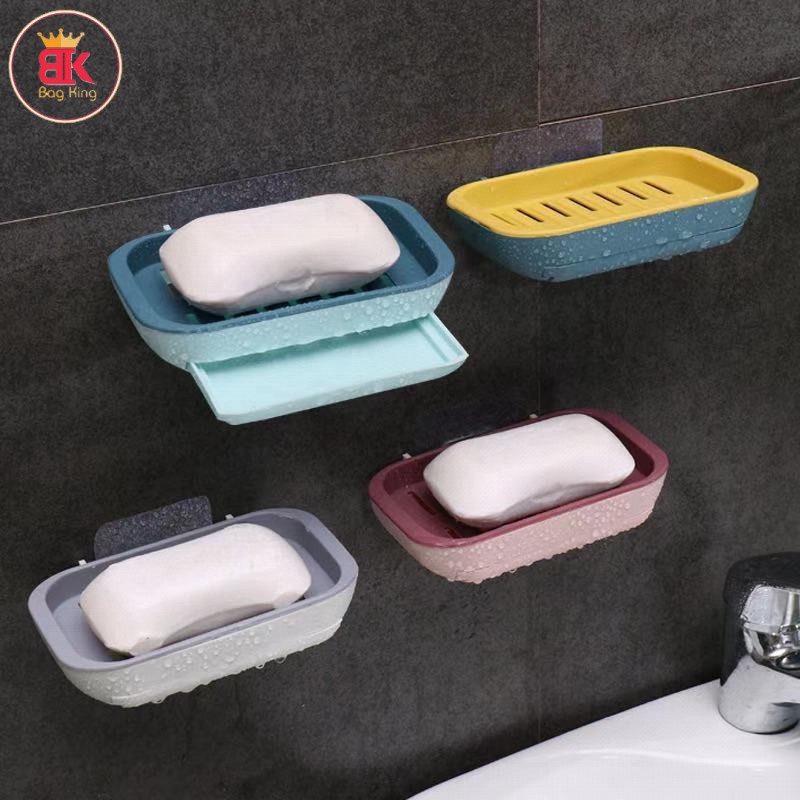 Wall Mounted Shelf for Bath Soap, ABS Plastic Soap Tray Designed to
