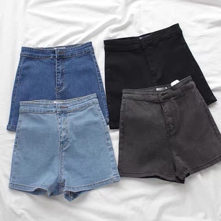 Plus Size High Waist Denim maong short for women 4 COLOR