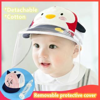 Baby hat 2024 face shield