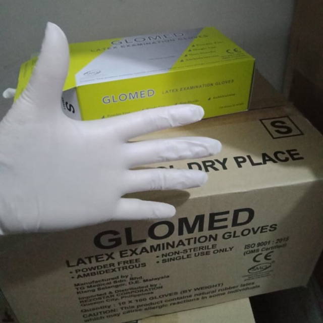 Glomed latex gloves in small and large Shopee Philippines