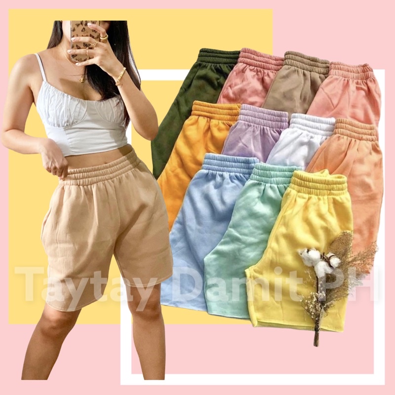 No pocket hot sale cotton shorts