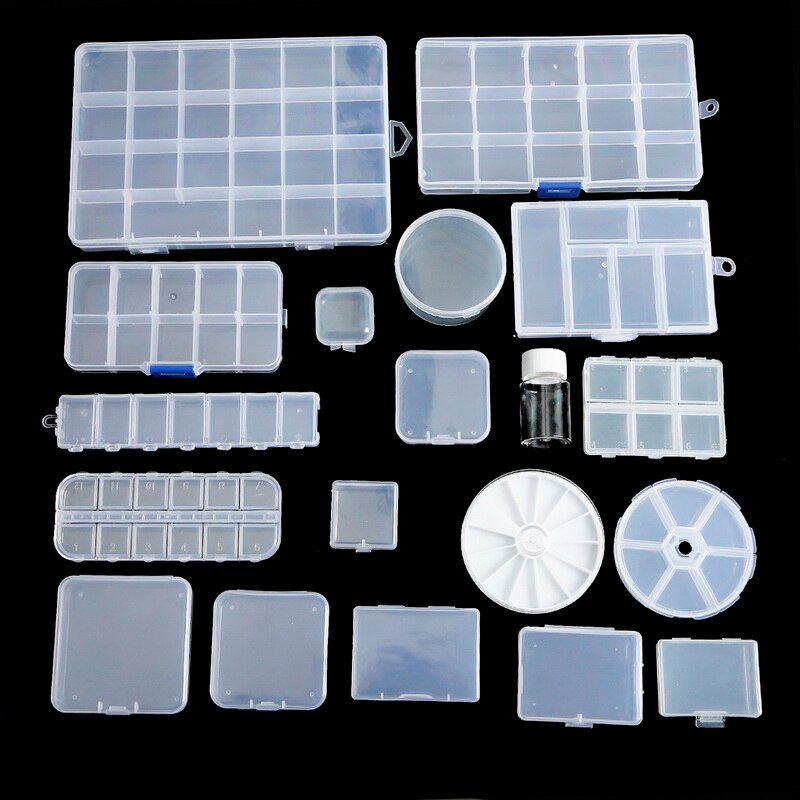 Plastic Storage Box Jewelry Earring Bead Screw Holder Case Display ...