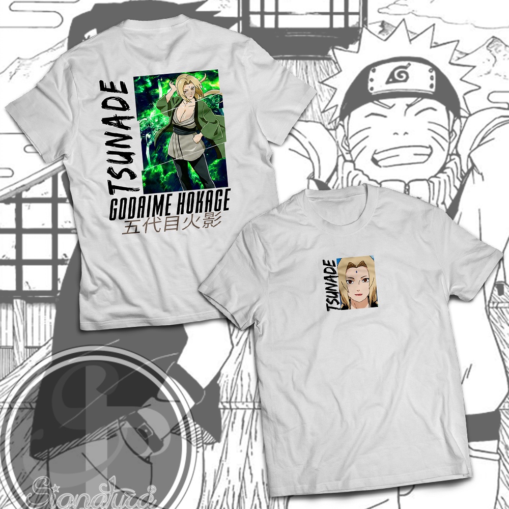 Signatura Tees Anime Shirts Naruto Series | Tsunade Senju Shirt Design ...