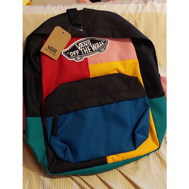 Vans Realm Patchwork Backpack Color-Block Journeys, 44% OFF