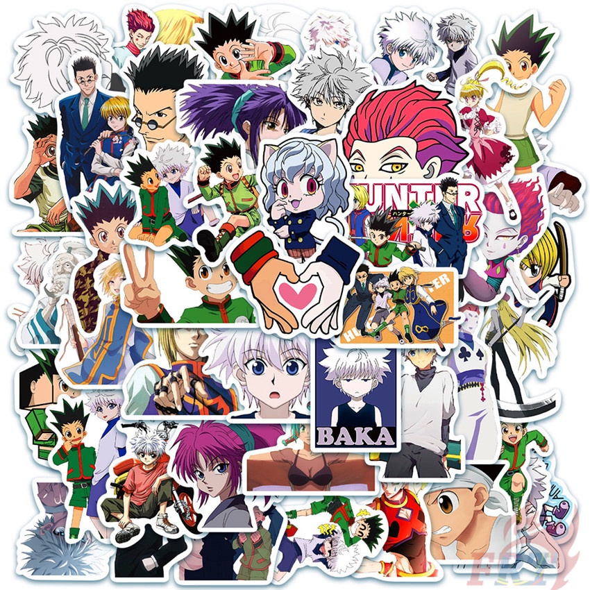 HUNTER×HUNTER Series 02 Stickers 50Pcs/Set DIY Fashion Waterproof ...