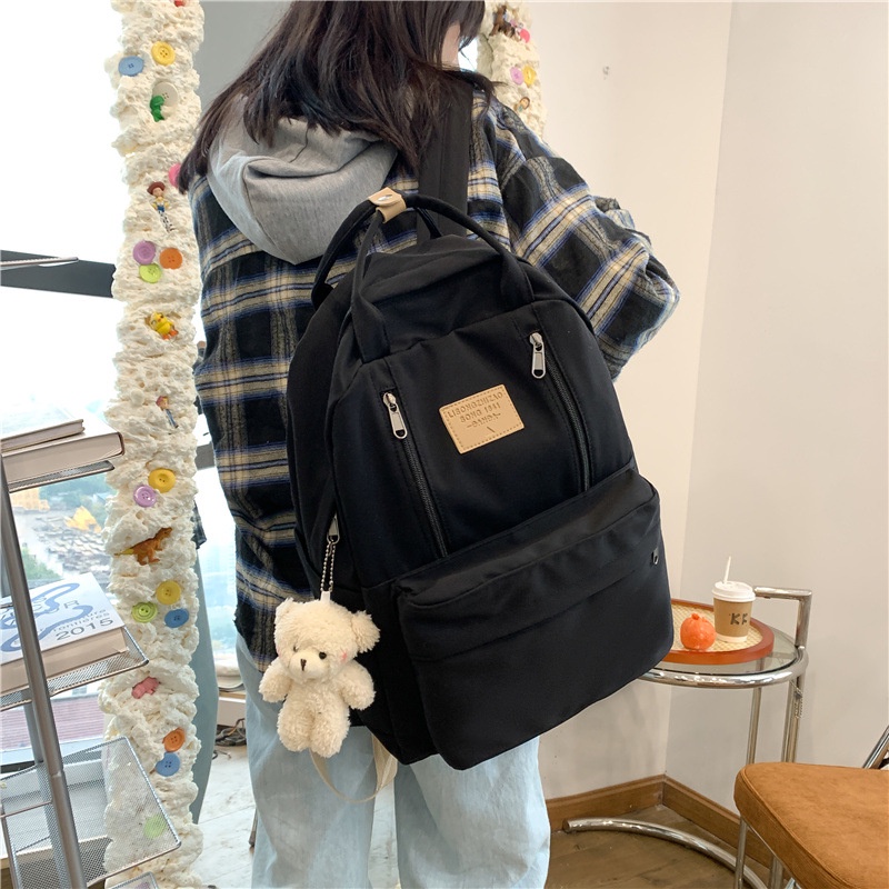 Korean Style Women Backpack Fashion school bag donutstyle largecapacity travel school bag