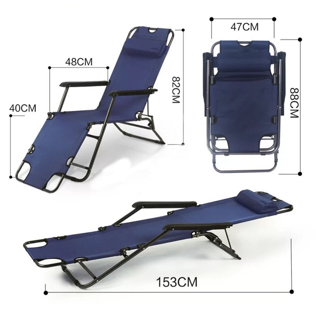 Reclining foldable store chair