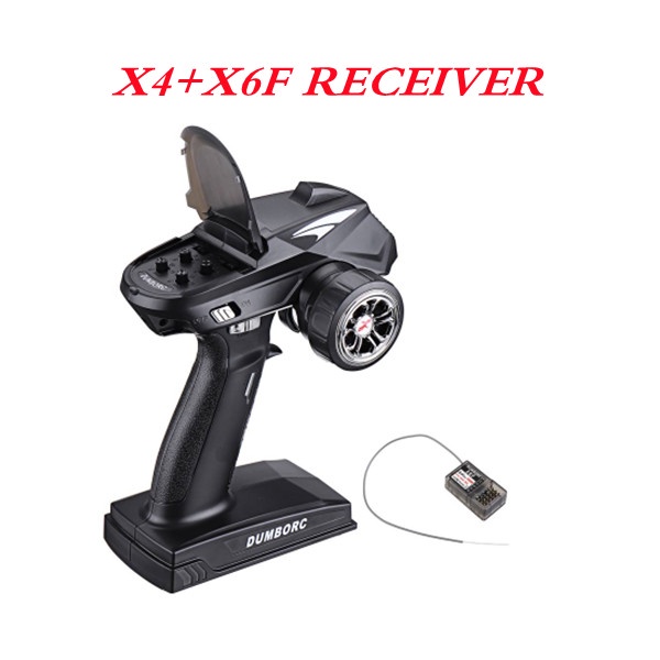 Radiocomando RC Fai-da-te DUMBORC X6 6CH 2.4G con Ricevore a Modalà Mista P6F/P6FG/P6DC per Auto, Barche e Carri Armati RC  26