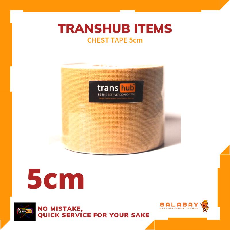 Transhub_Breathable Waterproof Large Chest Tape Kinesiology Tape Ktape