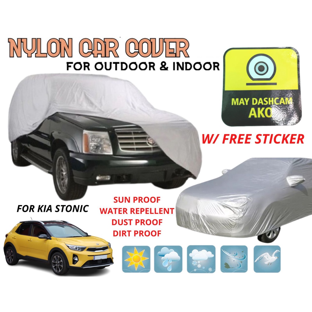 NYLON CAR COVER FOR KIA STONIC (W/ FREE STICKER) Waterproof